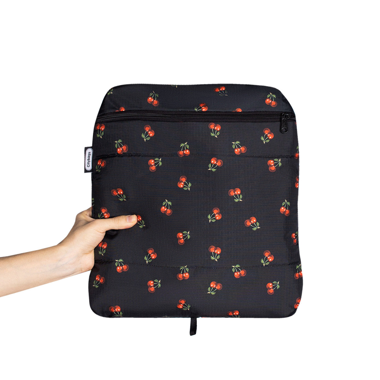 Morral Cabina Tapa Ultra Citybags Estampado Cerezas