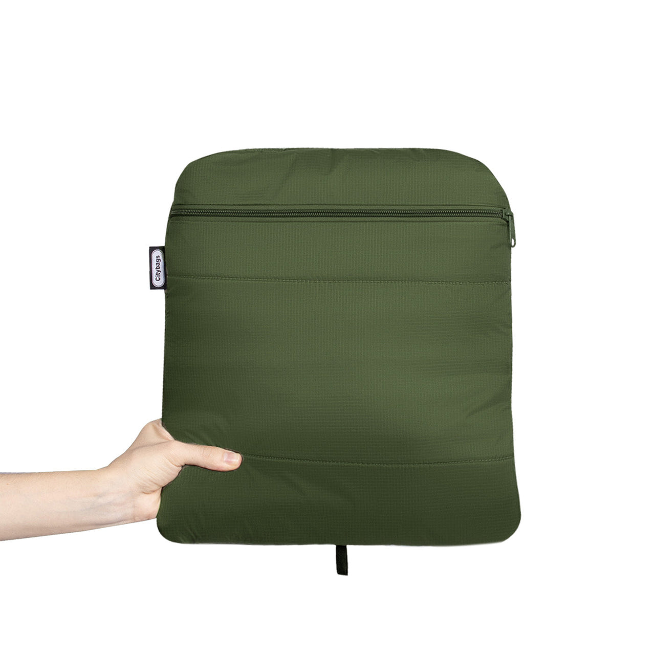 Morral Cabina Tapa Citybags Verde Militar