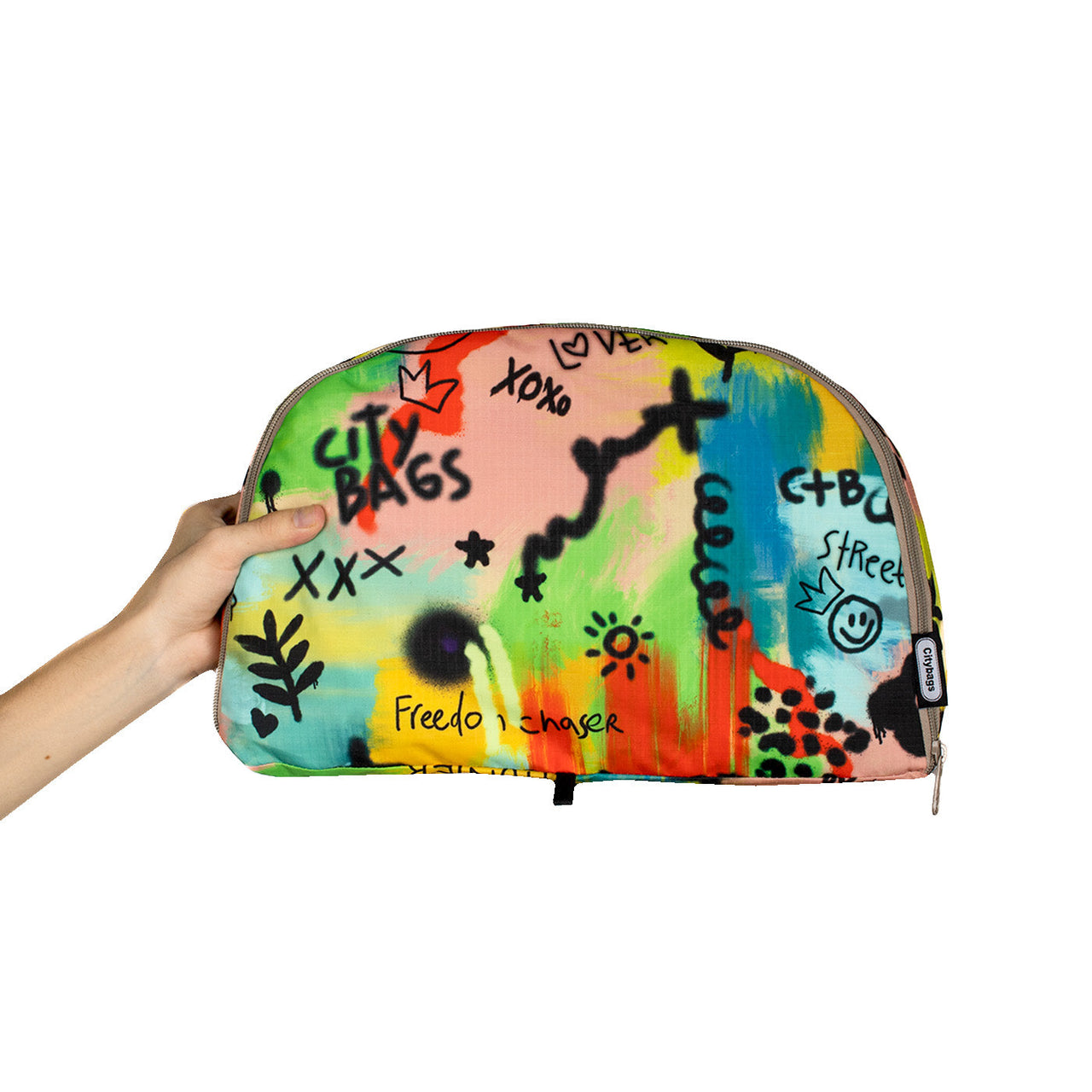 Morral Aventura ULTRA Plegable Estampado Graffiti Citybags Multicolor