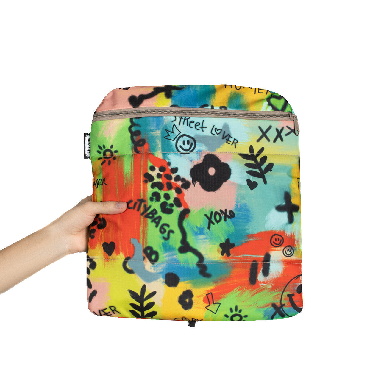 Morral Cabina Tapa Ultra Citybags Estampado Graffiti