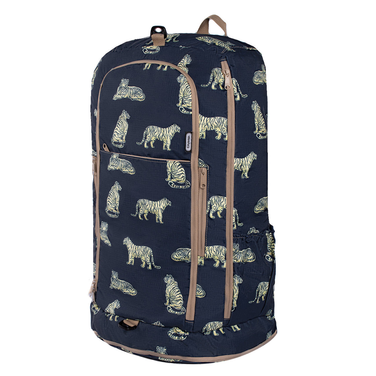 Morral Aventura ULTRA Plegable Estampado Tigres Citybags Multicolor