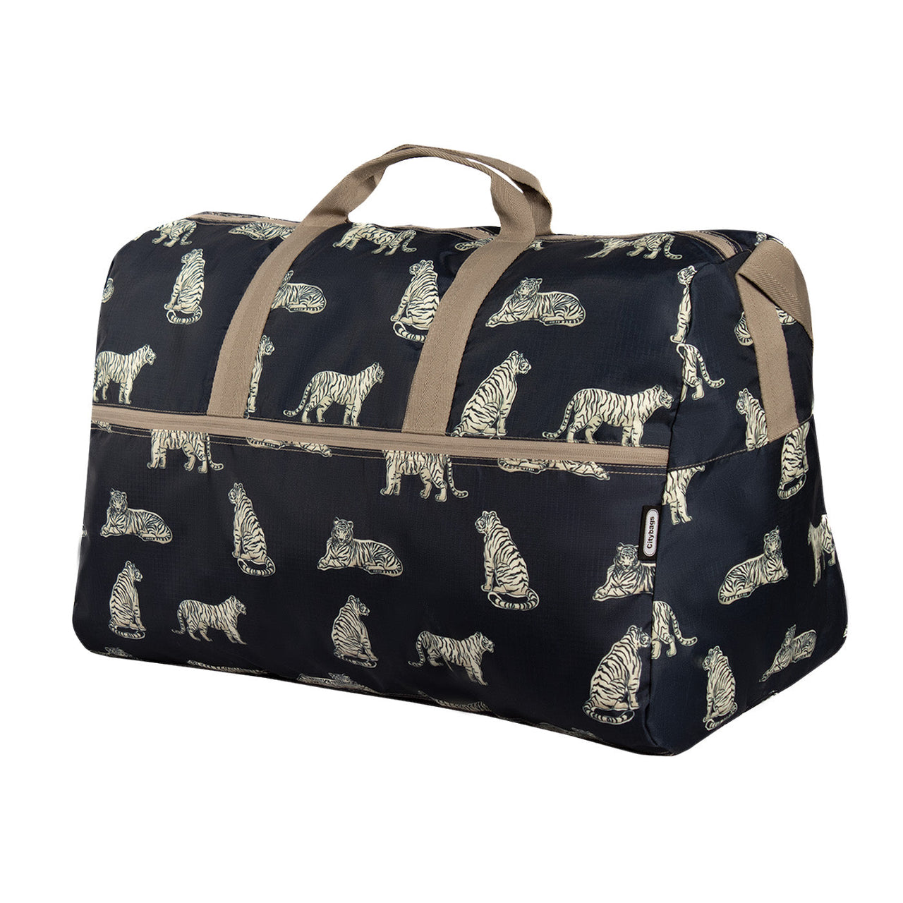 Maleta XL ULTRA Plegable Estampado Tigres Citybags Multicolor