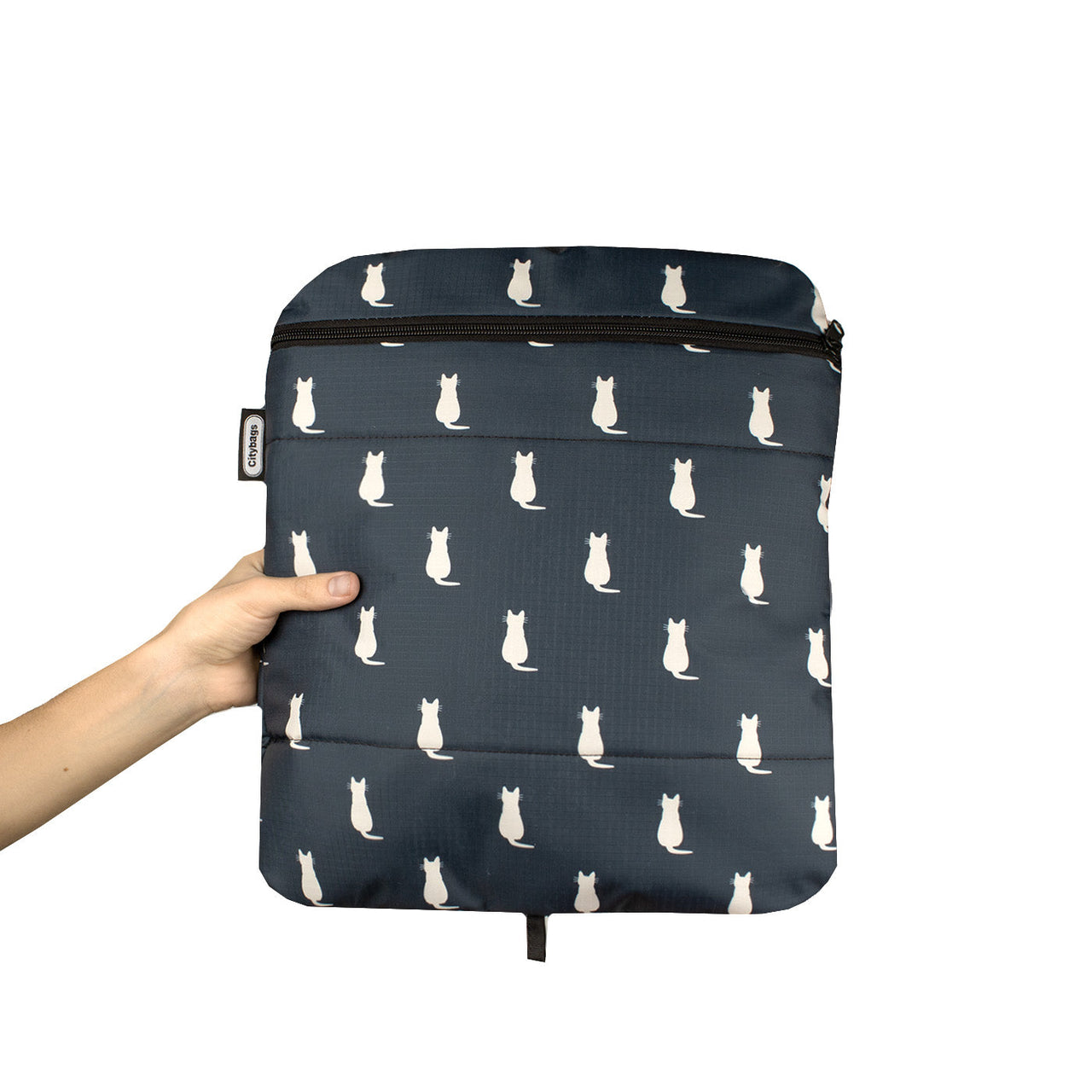 Morral Cabina Tapa Ultra Citybags Estampado Gatos