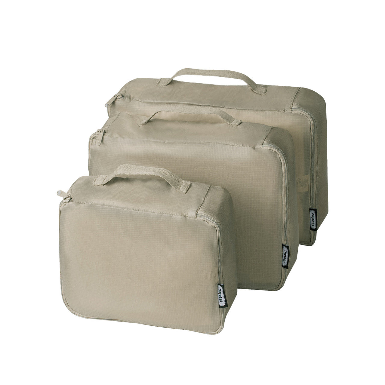 Cubos Organizadores Para Viaje Setx3 Citybags Beige