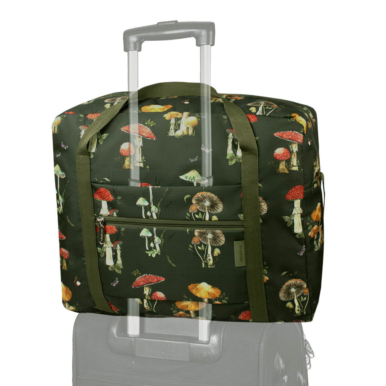 Maleta Equipaje de Mano Plegable ULTRA Estampado Fungi Citybags Multicolor