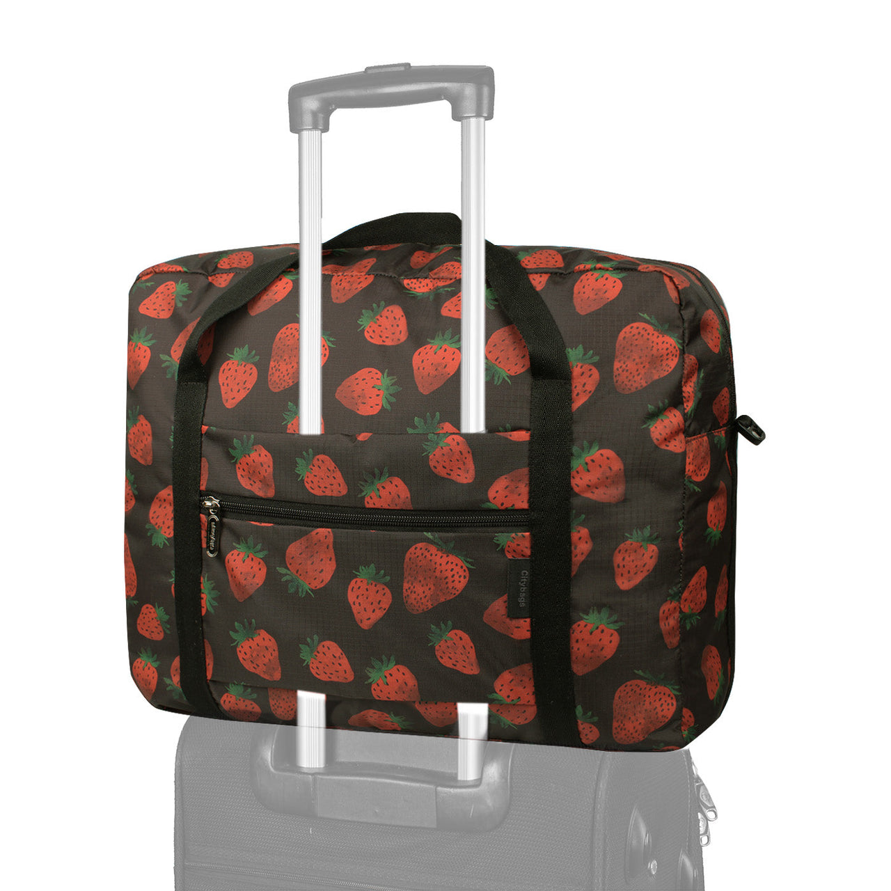 Maleta Equipaje de Mano Plegable ULTRA Estampado Fresas Citybags