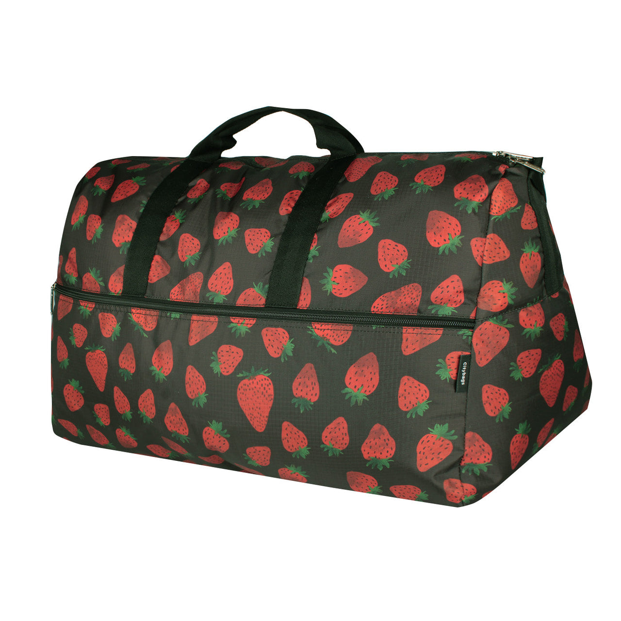 Maleta XL ULTRA Plegable Estampado Fresas Citybags