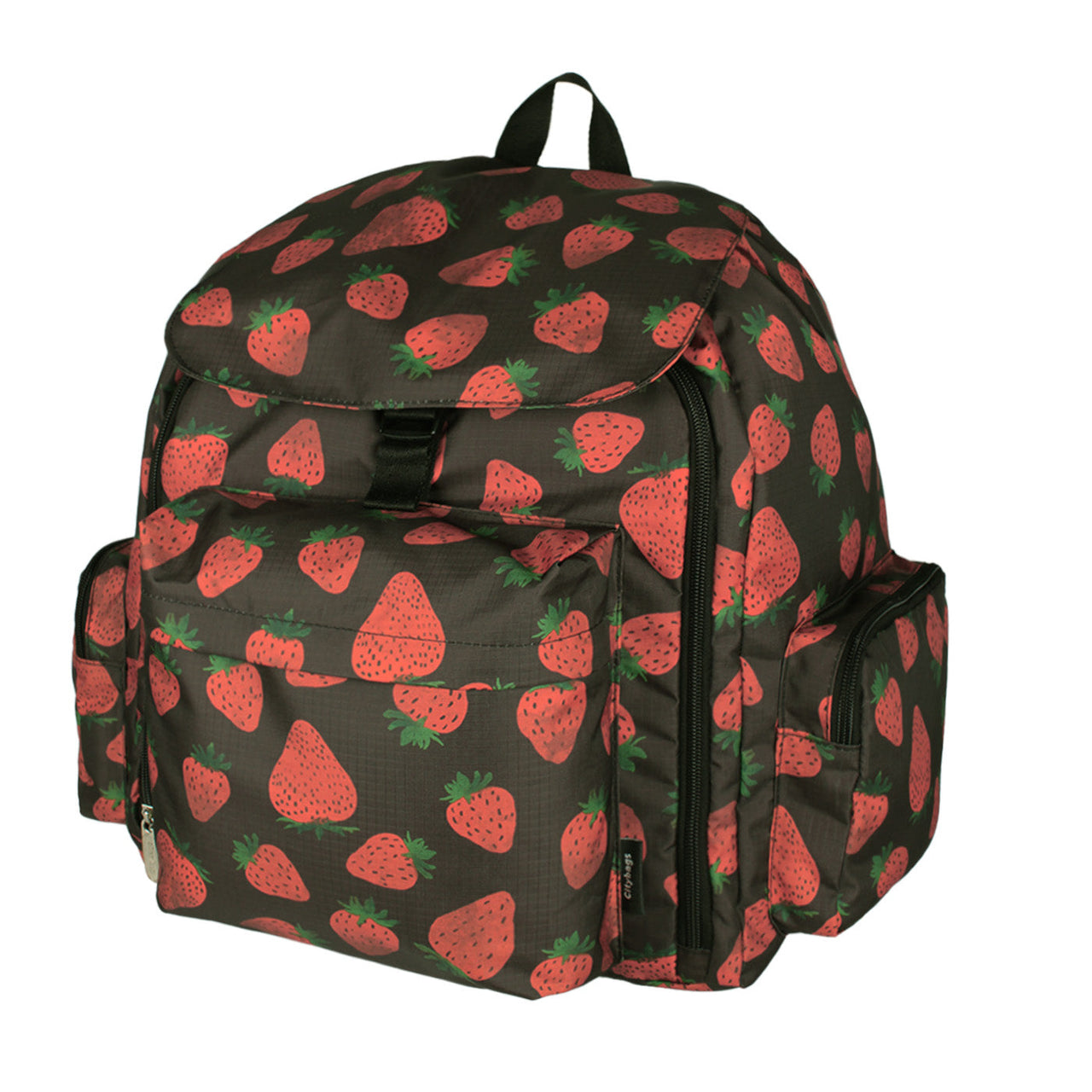 Morral Mochilero XL ULTRA Estampado Fresas Citybags Multicolor