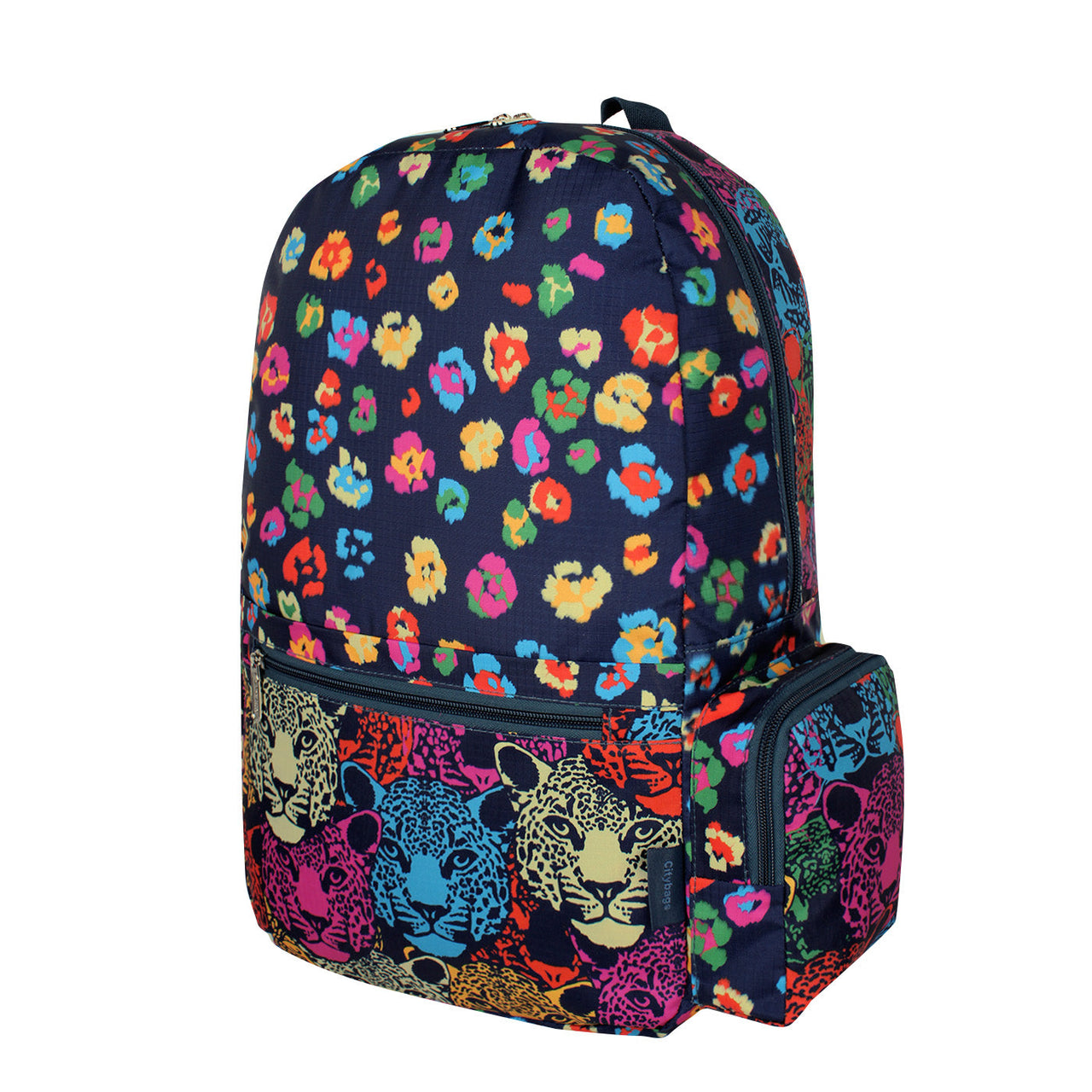 Morral Plegable ULTRA Estampado Panteras Citybags Multicolor