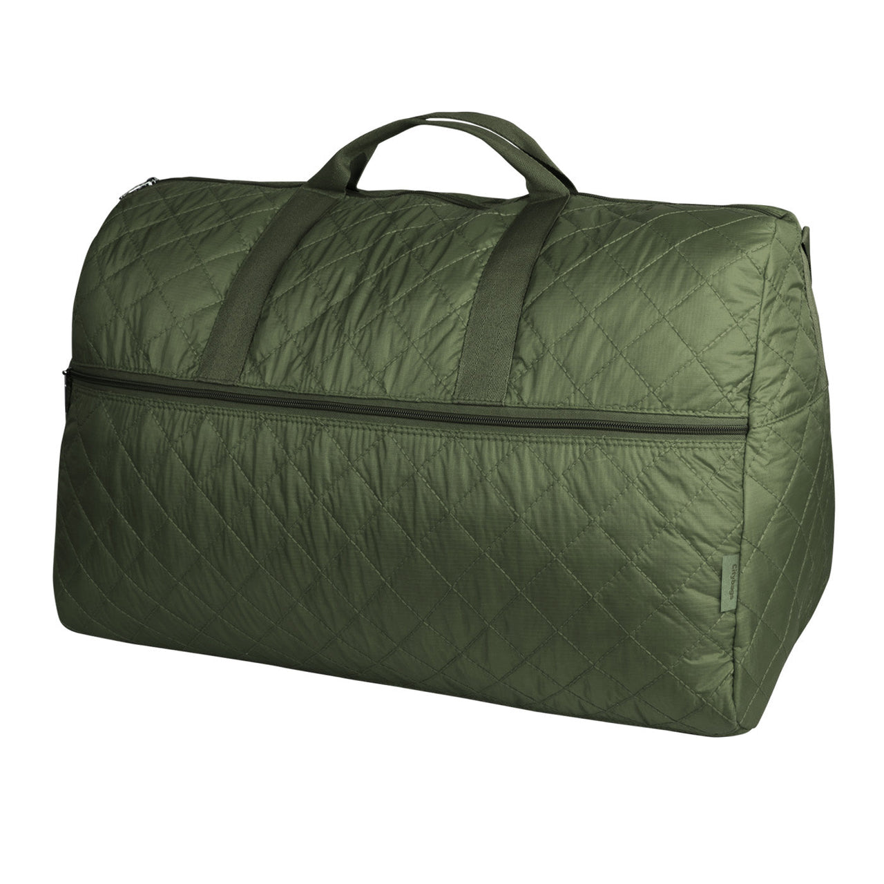 Maleta XL Plegable Puffer Verde Militar