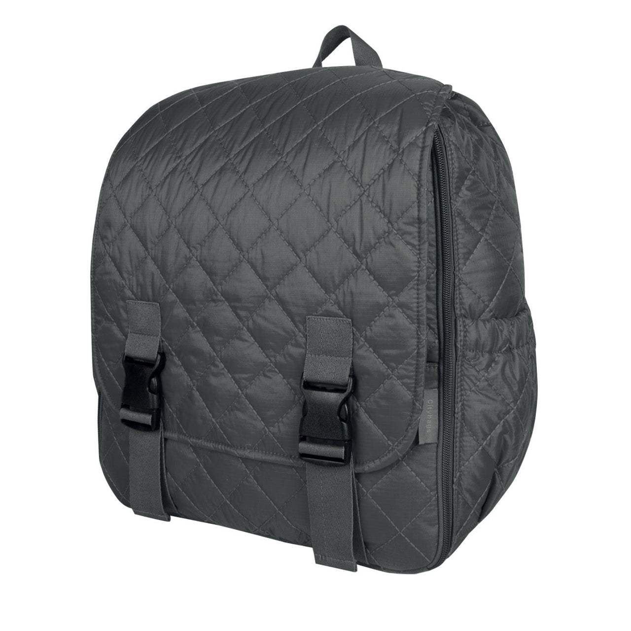 Morral Cabina Tapa Puffer Gris