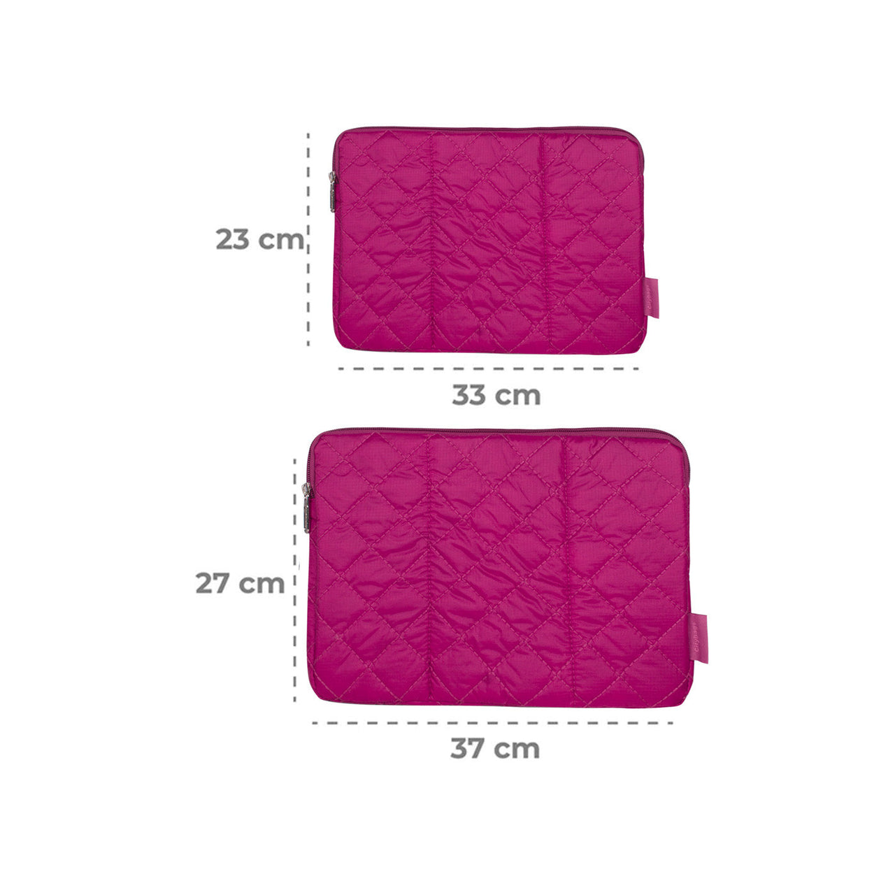 Estuche Laptop Puffer Fucsia