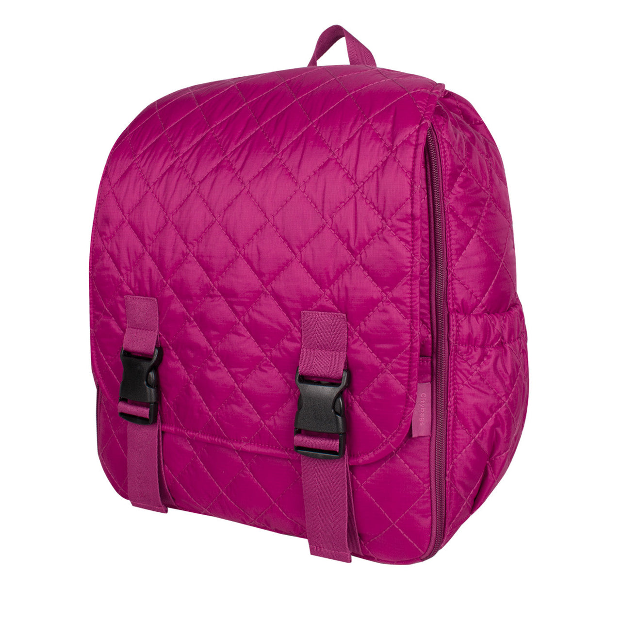 Morral Cabina Tapa Puffer Fucsia