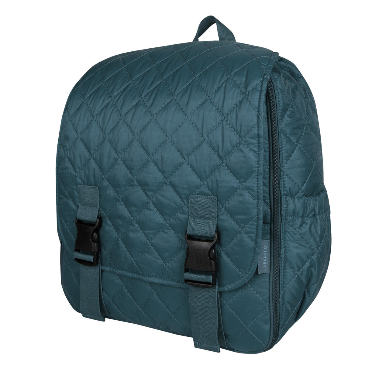 Morral Cabina Tapa Puffer Azul