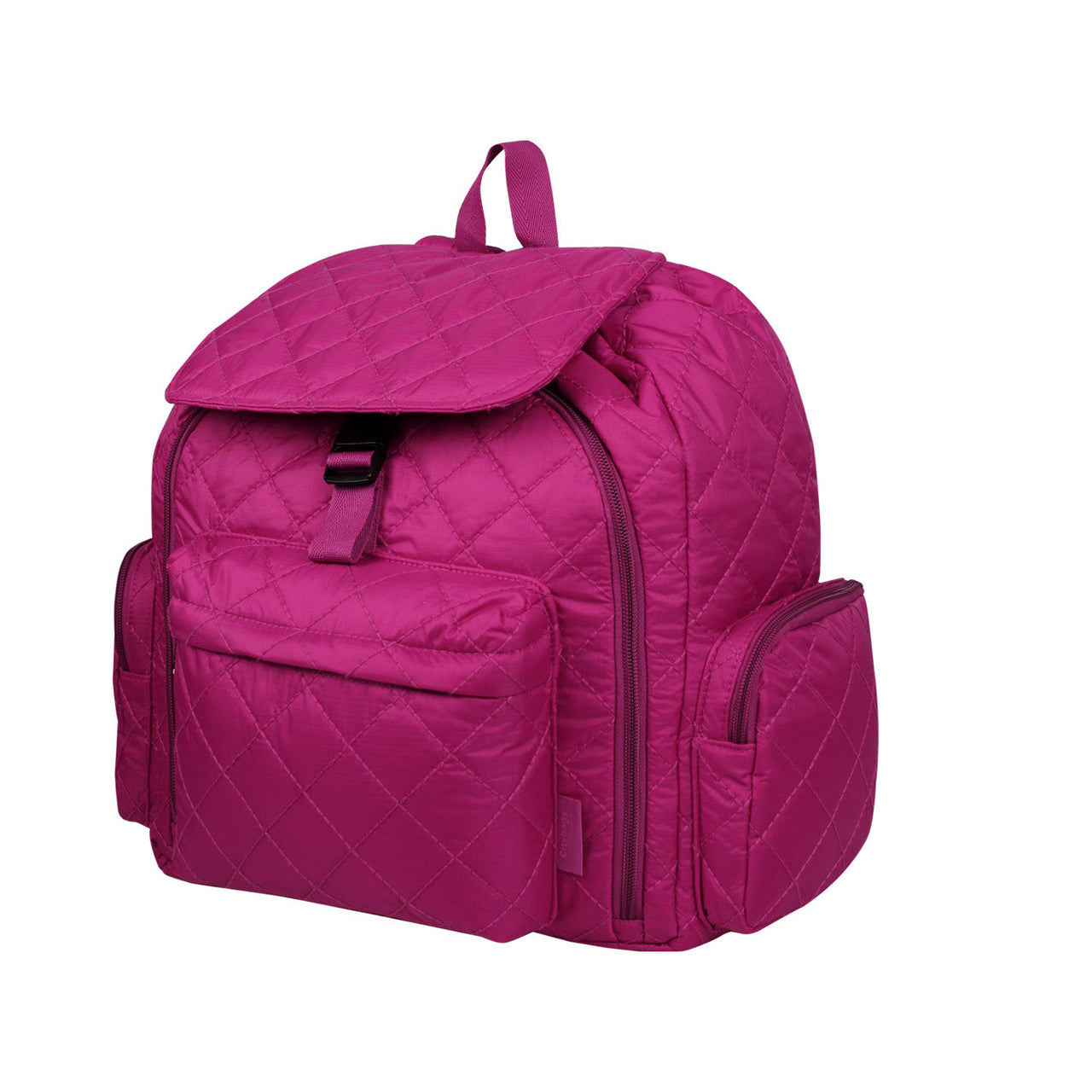 Morral Mochilero Pequeno Puffer Fucsia