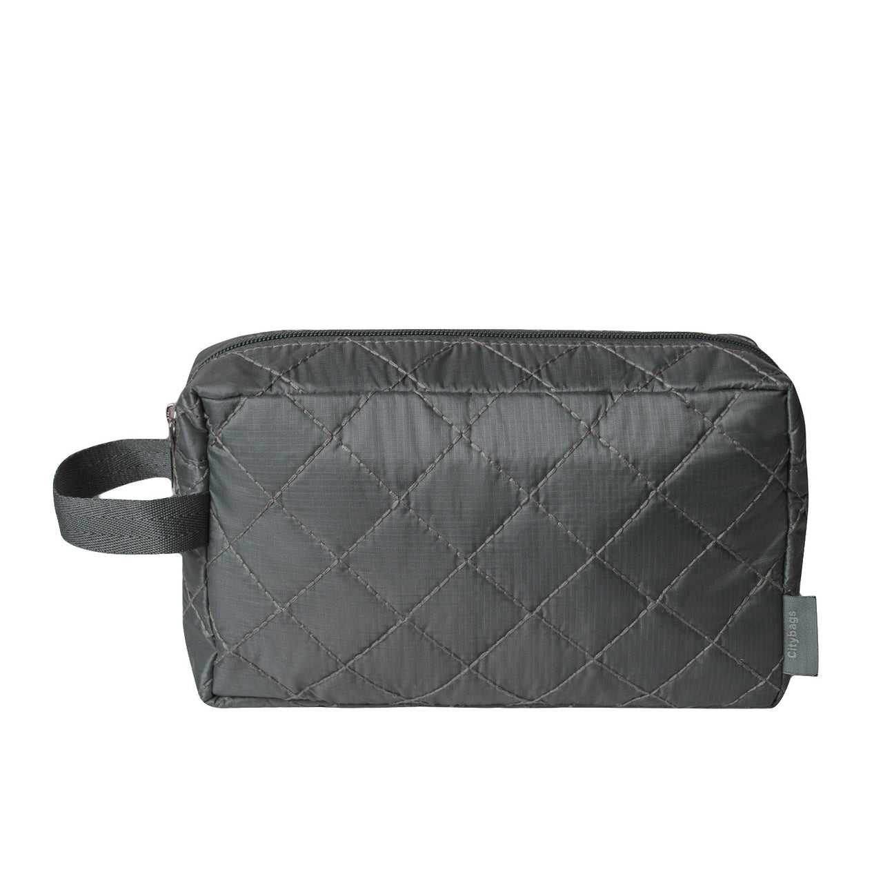 Cosmetiquera Grande Citybags Puffer Gris