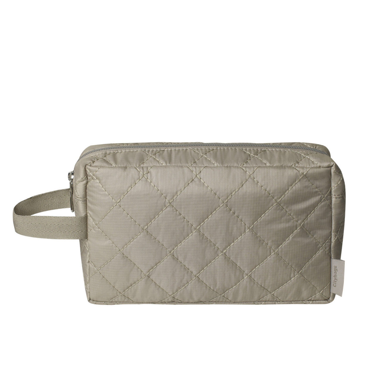 Cosmetiquera Grande Citybags Puffer Beige