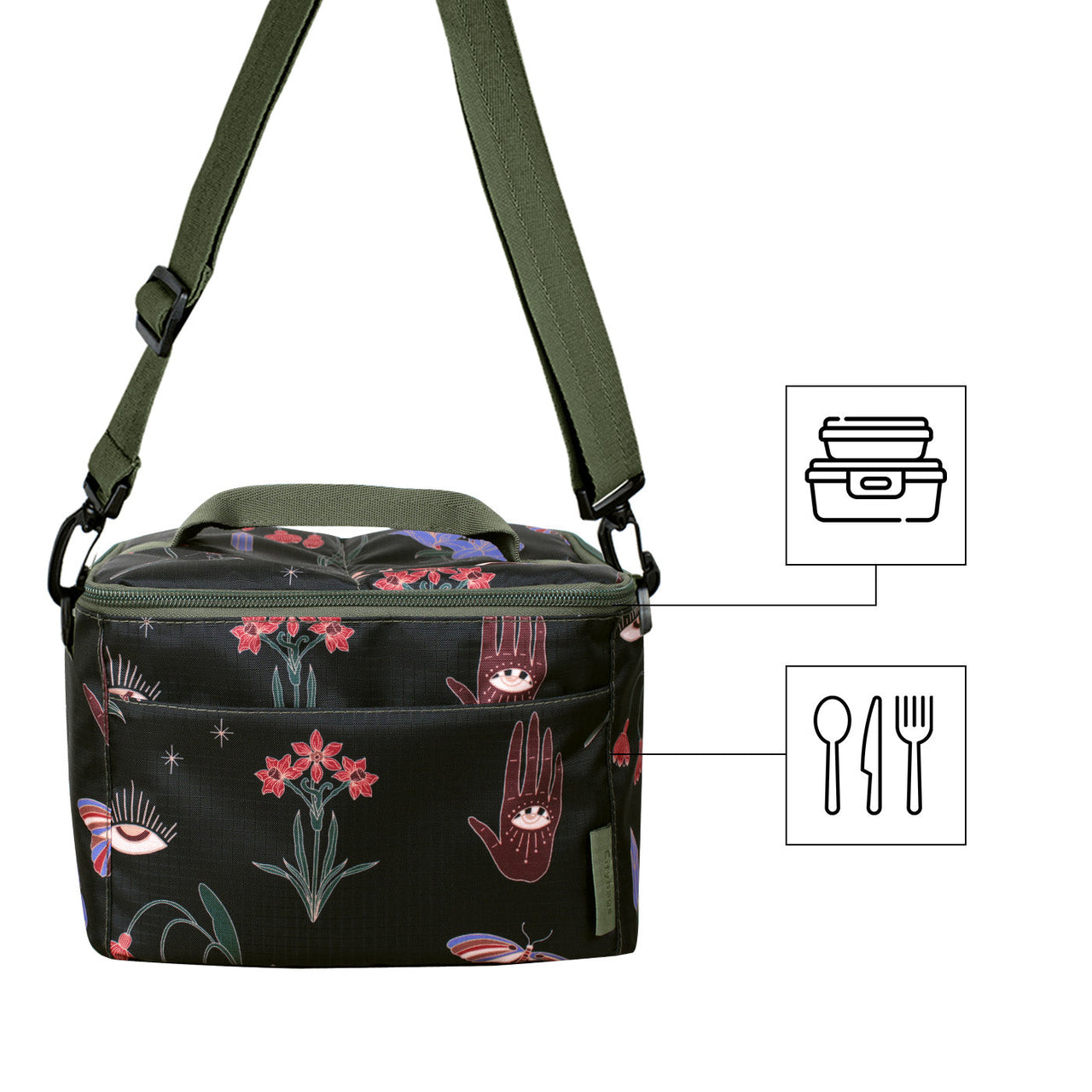 Lonchera Clasica Ultra Citybags Estampado Blossom