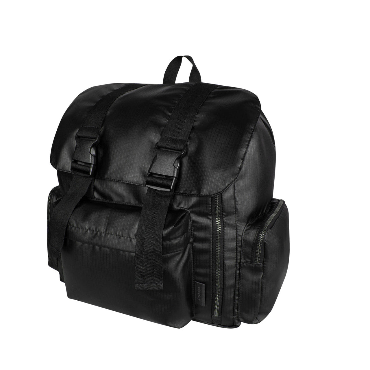 Morral Mochilero Pequeno  ULTRA Brillante Negro