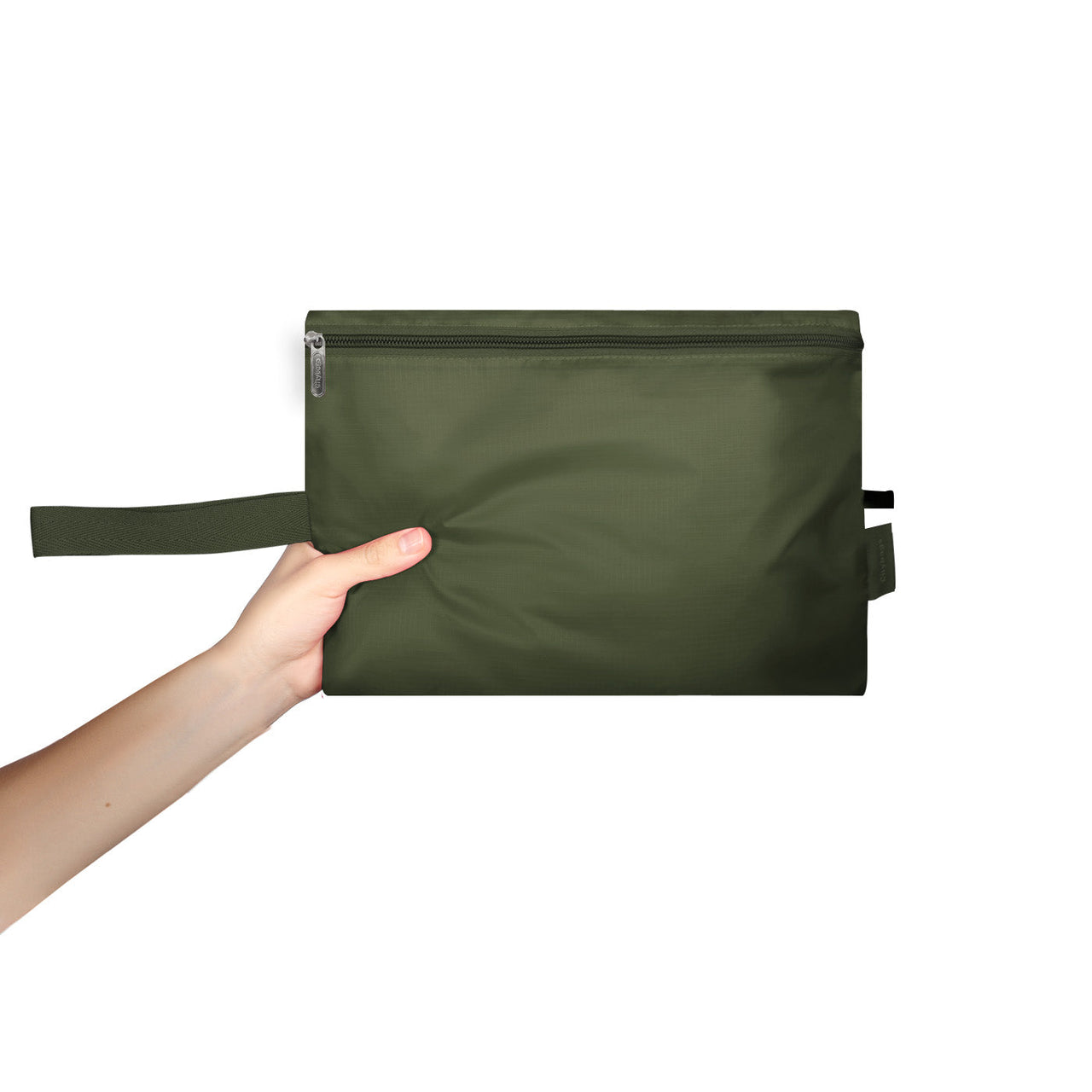 Bolso Manos Libres Viajero puffer Verde Militar