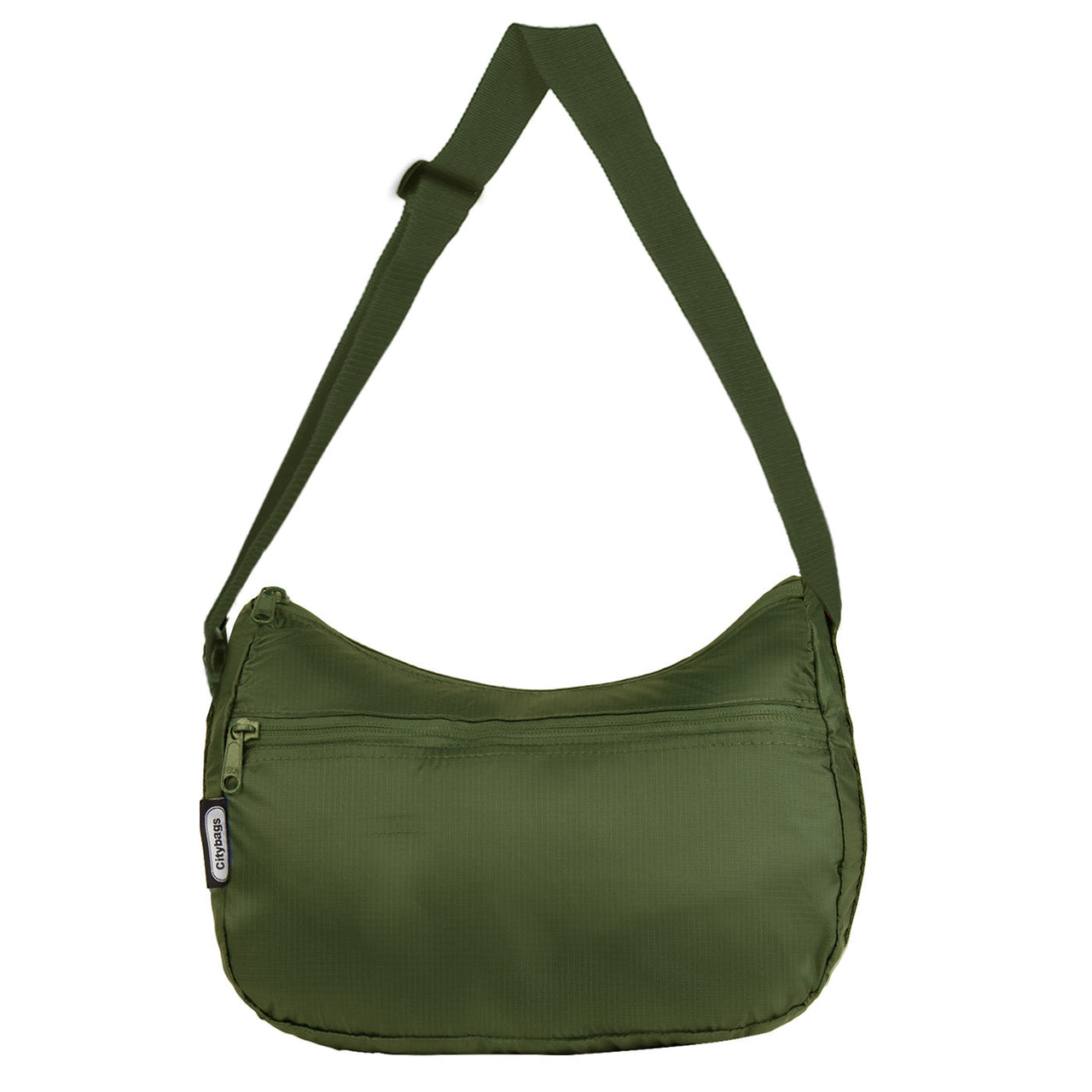 Bolso City Manos Libres Plegable Verde Militar