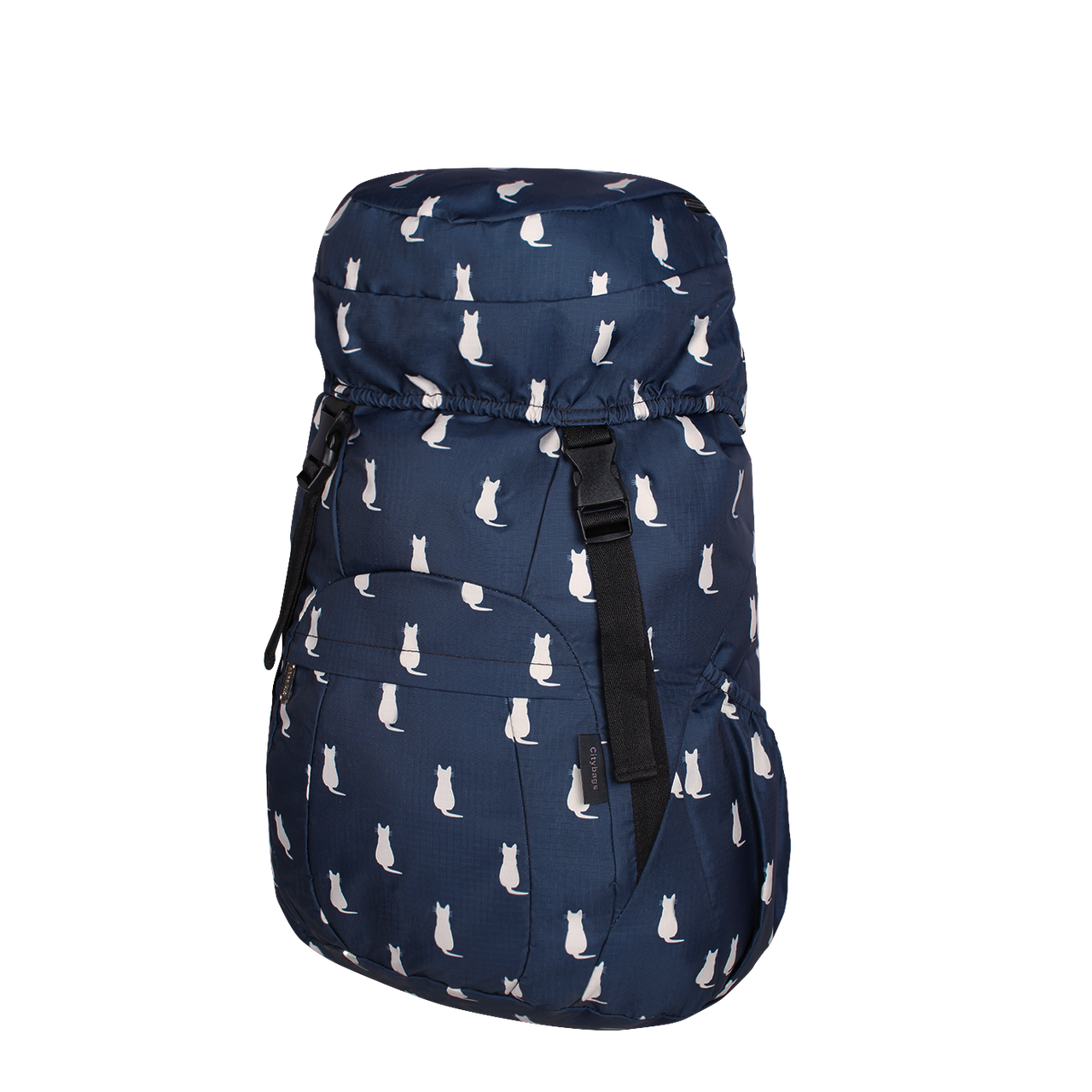 Morral Viajero ULTRA Plegable Estampado Gatos Citybags Multicolor