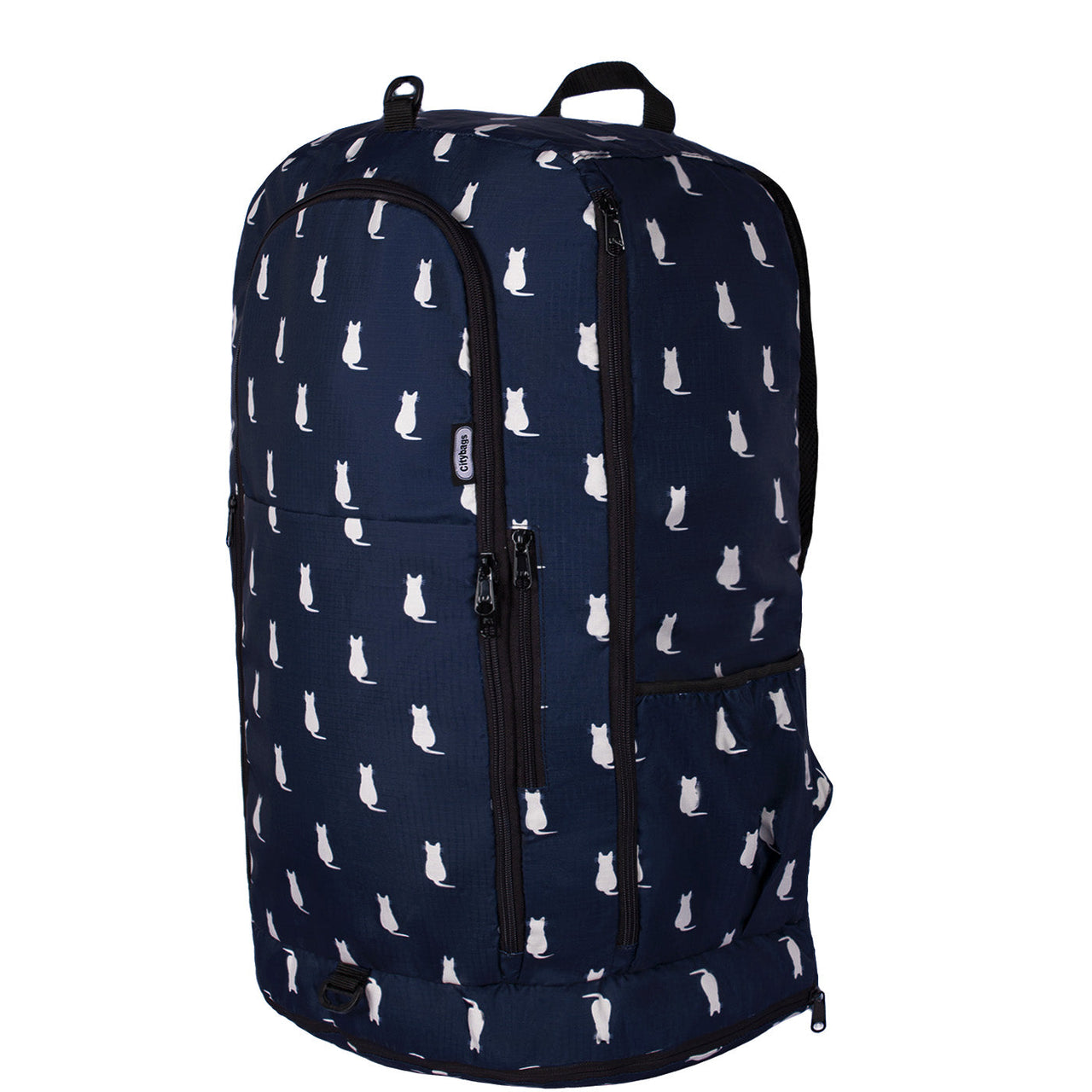 Morral Aventura ULTRA Plegable Estampado Gatos Citybags Multicolor