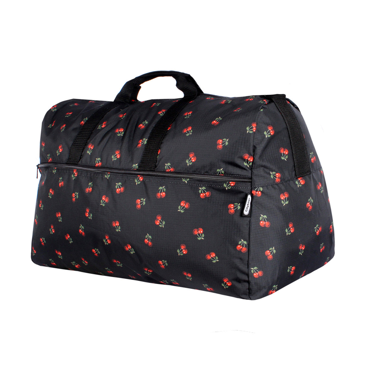 Maleta XL ULTRA Plegable Estampado Cerezas Citybags Multicolor